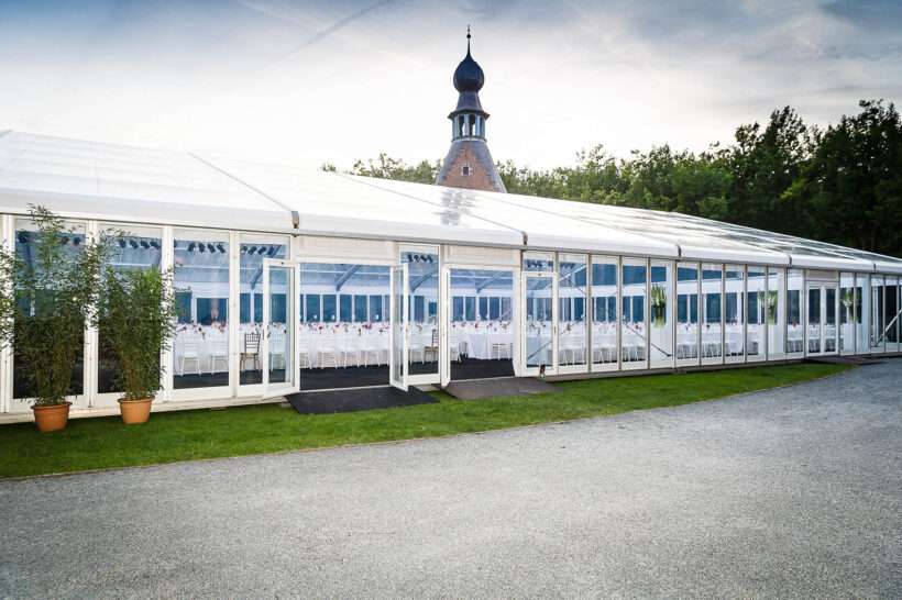 Gala Congres transparante feesttent Neptunus