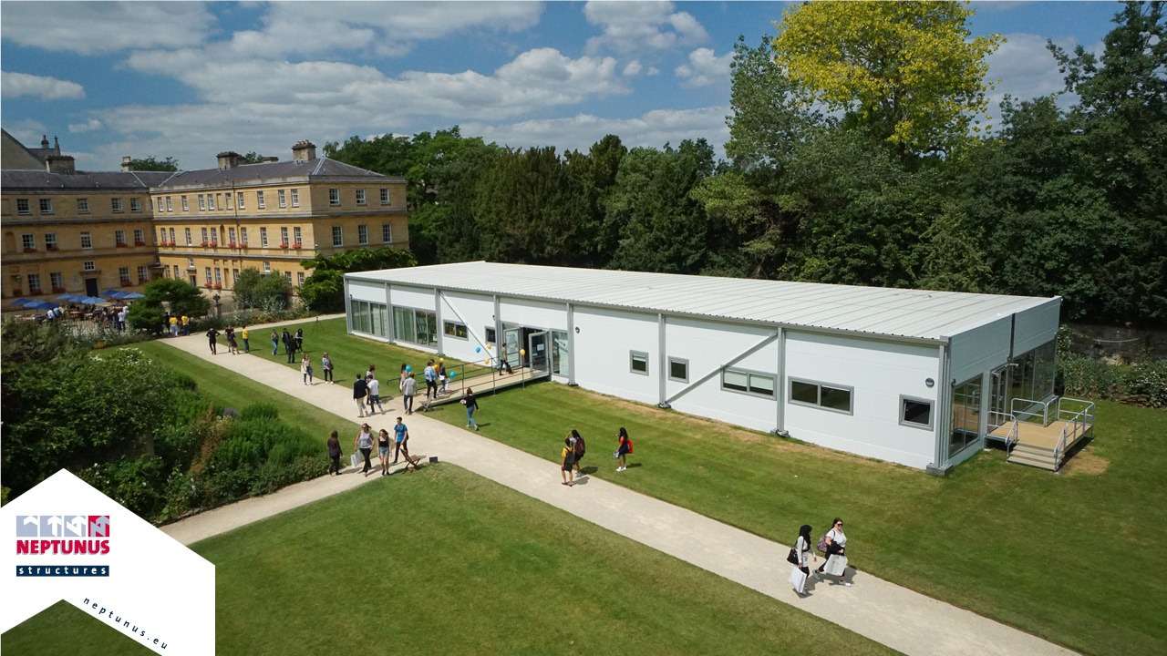 Neptunus Flexolution Temporary Building multi-functional Trinity College Oxford