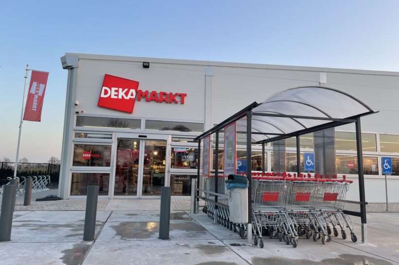 tijdelijke supermarkt lunteren