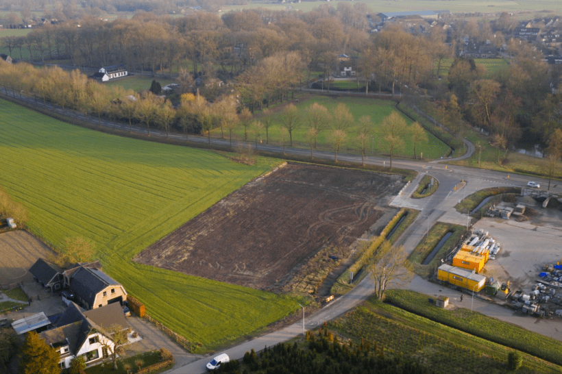 Eindresultaat leeg akkerland