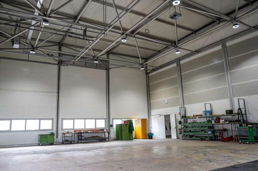 Tijdelijke werkplaats interieur